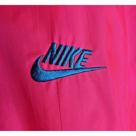 Vintage Nike Windbreaker Jacket 90s Pockets Jogging Pink 1/2 Zip Mens Medium - Picture 6 of 16